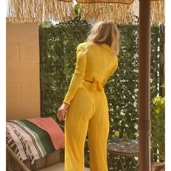 Stoned Immaculate “Fox on the Run” set in yellow size L - Picture 3 of 12